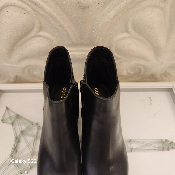 Cole Haan Black Leather "Elyse" Booties. NIB. Size 5.5 - Picture 8 of 13